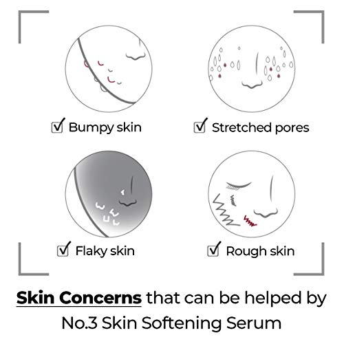 numbuzin No.3 Skin Softening Serum | Pore Care, Textured Skin, Bifida, Galactomyces, Niacinamide, Adenosine, Panthenol | Korean Skin Care for Face, 1.69 fl oz