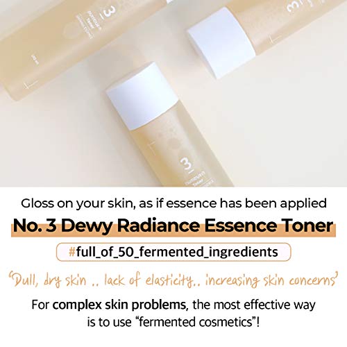 numbuzin No.3 Super Glowing Essence Toner | Fermented Ingredients, Niacinamide, Galactomyces, glowy Skin Radiance | Korean Skin Care for Face, 6.76 fl.oz